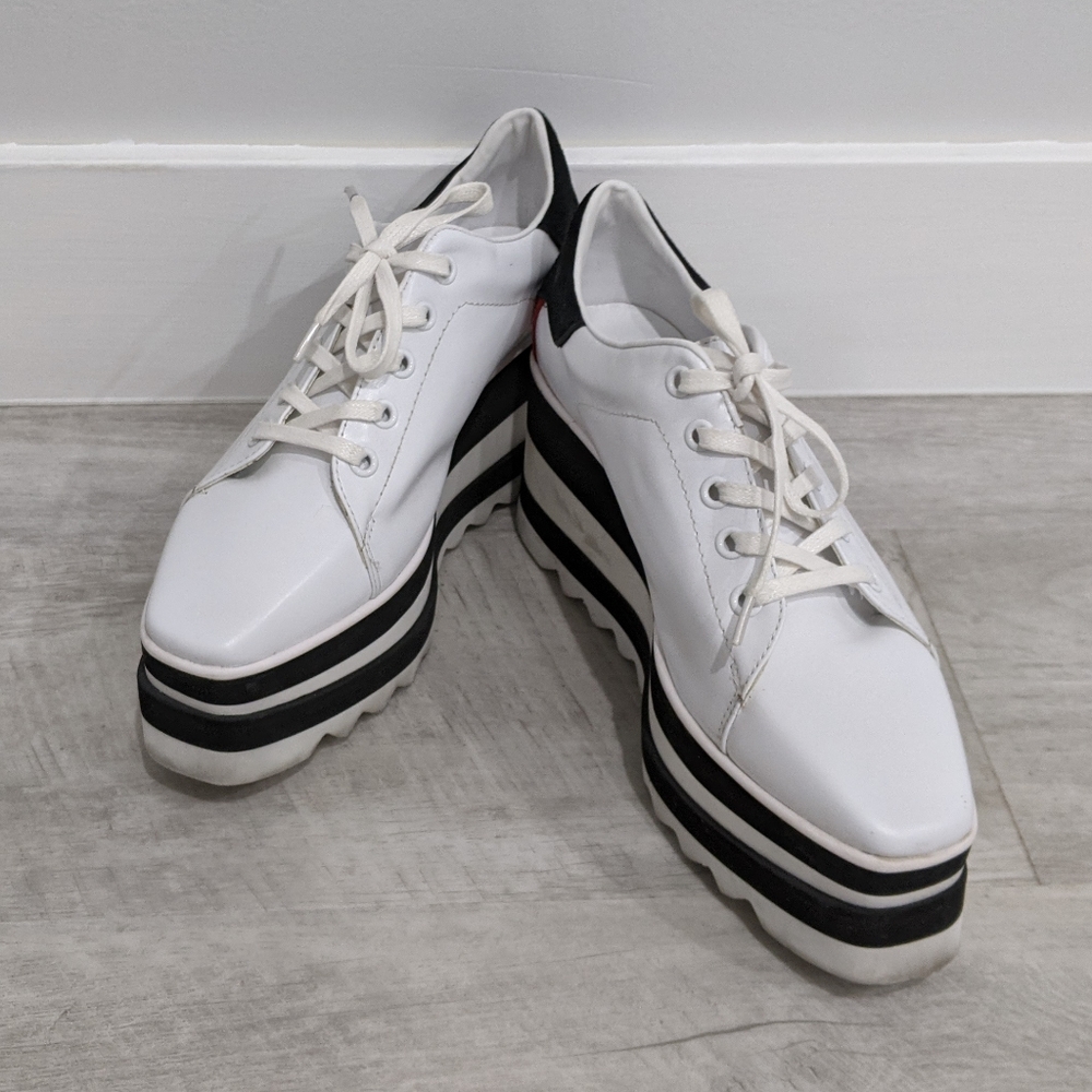 UNBRANDED elyse platform wedge sneakers (Fit Sz 7)